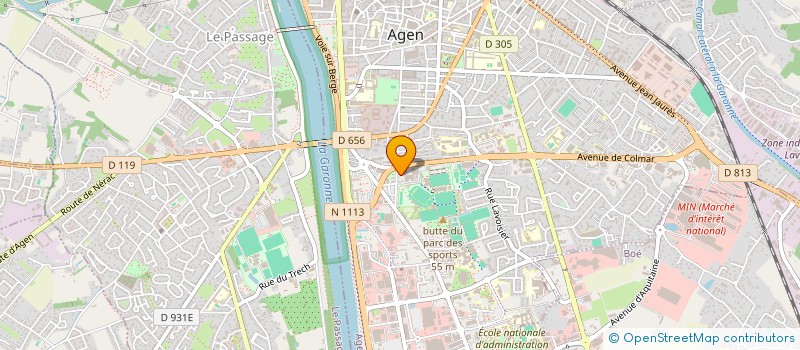 localisation de l'entreprise LM2C  AGEN