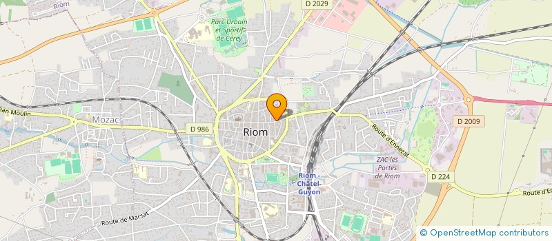 localisation de l'entreprise LM2F  MOZAC