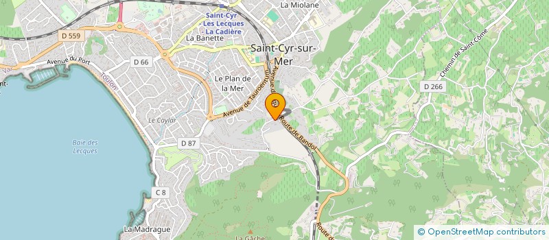 localisation de l'entreprise LM2J à SAINT-CYR-SUR-MER