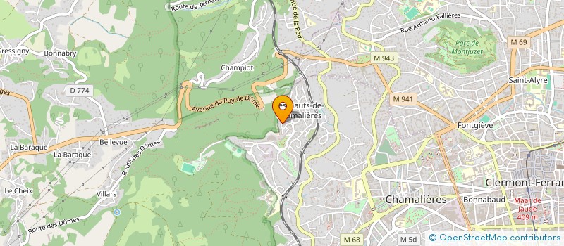 localisation de l'entreprise LM2P TP à CHAMALIERES