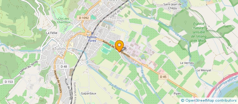 localisation de l'entreprise LM38  TULLINS