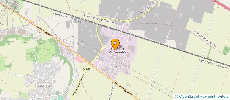 localisation de l'entreprise LM3D  SAINT-PIERRE-DE-CHANDIEU