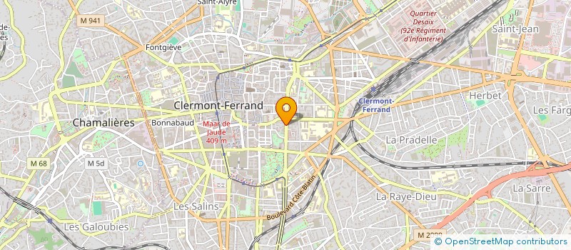 localisation de l'entreprise LM3J  CLERMONT-FERRAND