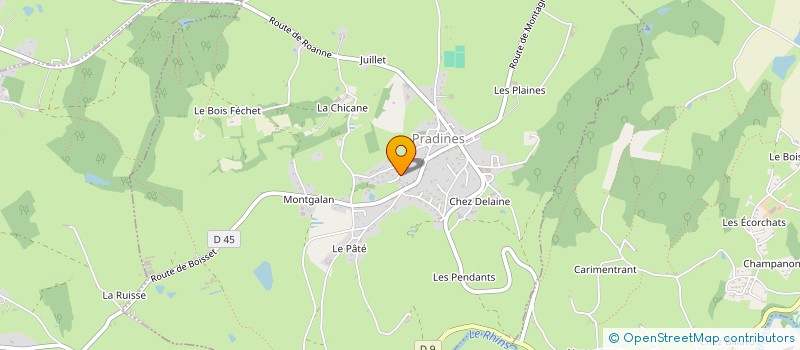 localisation de l'entreprise LM42  PRADINES