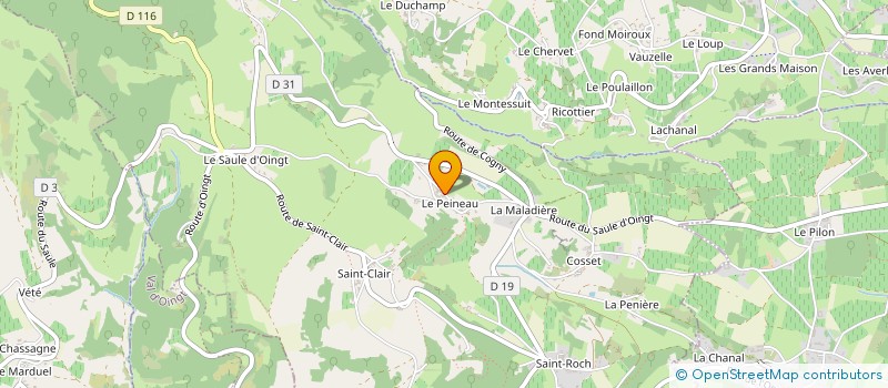 localisation de l'entreprise LM4M IMMO  VILLE-SUR-JARNIOUX