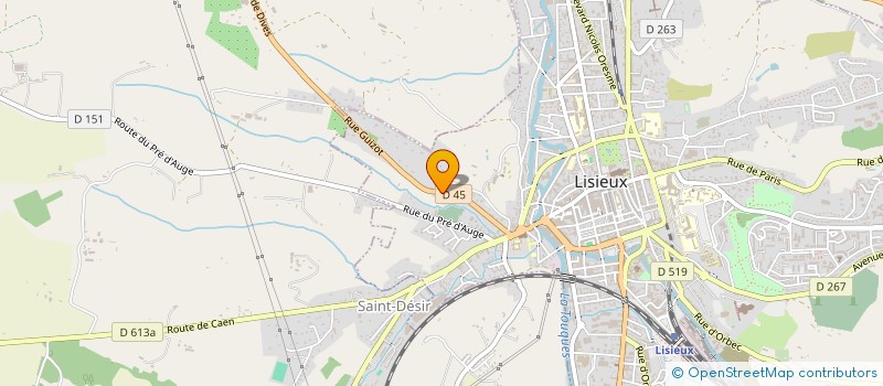 localisation de l'entreprise LM5P INGENIERIE à LISIEUX