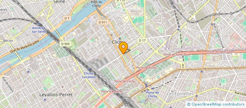 localisation de l'entreprise LMA à CLICHY