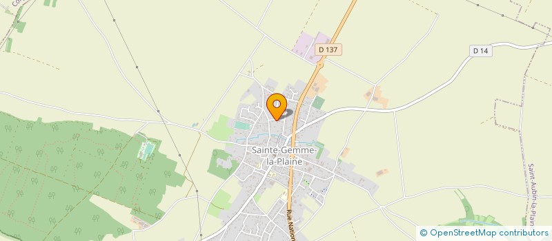 localisation de l'entreprise LMA  SAINTE-GEMME-LA-PLAINE