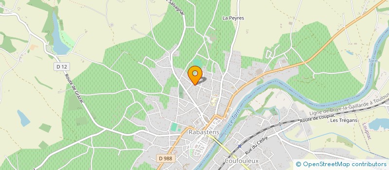 localisation de l'entreprise LMA 81  RABASTENS