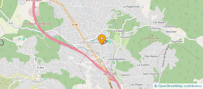 localisation de l'entreprise LMA  LA BOUILLADISSE