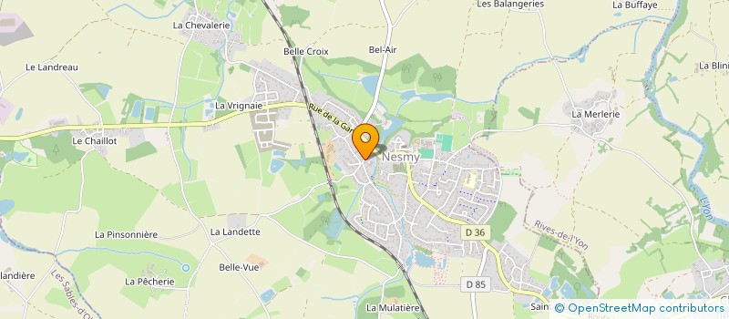 localisation de l'entreprise LMA  NESMY