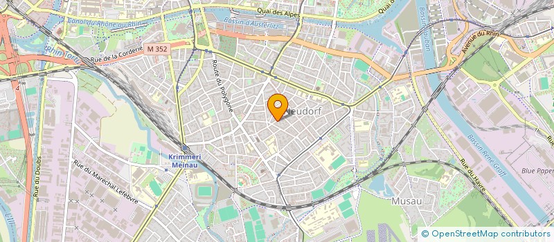 localisation de l'entreprise LMA COIFFURE à STRASBOURG