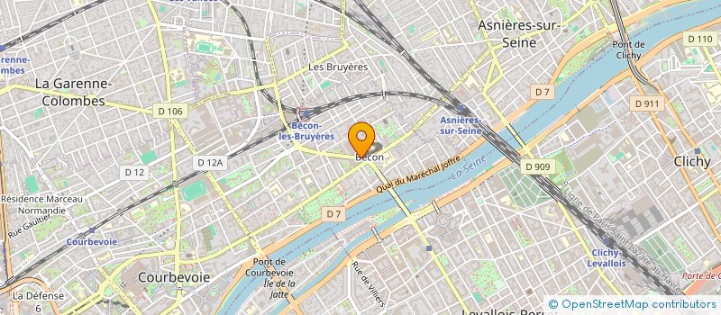 localisation de l'entreprise LMA PRODUCTIONS à COURBEVOIE
