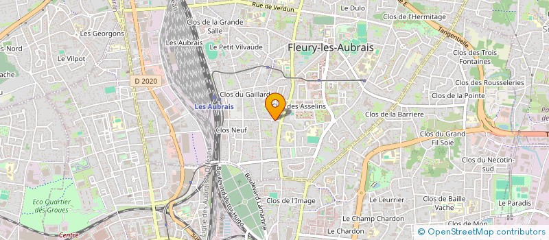 localisation de l'entreprise LMA STUDIO à FLEURY-LES-AUBRAIS
