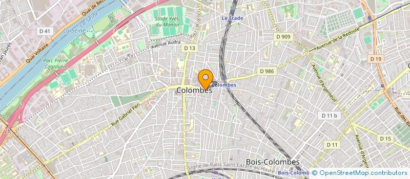 localisation de l'entreprise LMA TRAFIC  COLOMBES