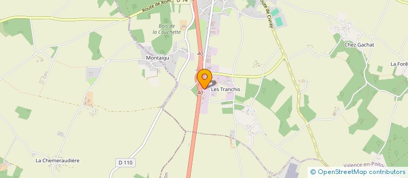 localisation de l'entreprise LMA TRAITEUR  VALENCE-EN-POITOU