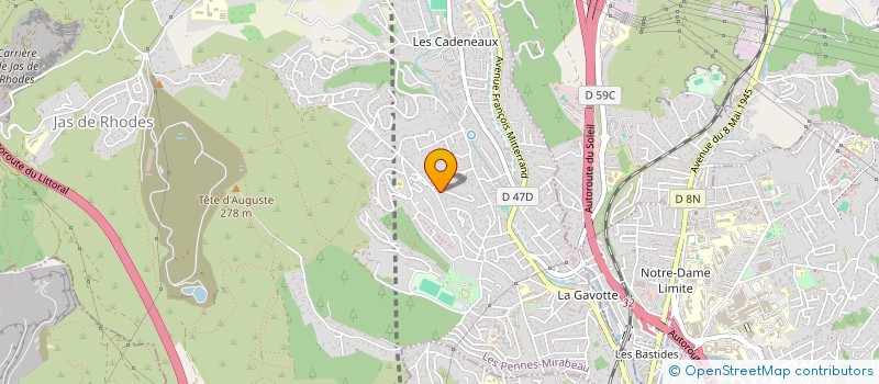 localisation de l'entreprise LMA TRANSMED à LES PENNES-MIRABEAU
