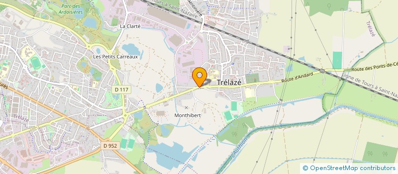 localisation de l'entreprise LMAT 49 à LE PLESSIS-GRAMMOIRE