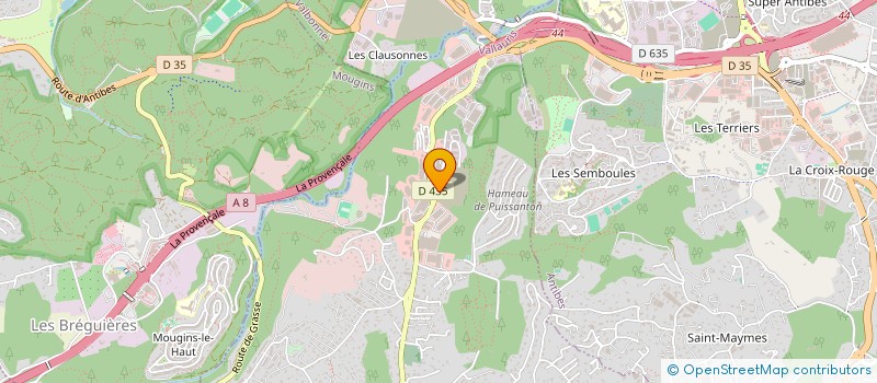 localisation de l'entreprise LMB  VALLAURIS