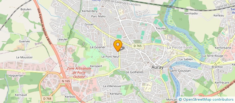 localisation de l'entreprise LMB à AURAY