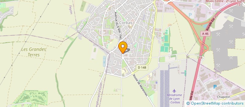 localisation de l'entreprise LMB CORPORATION à CORBAS