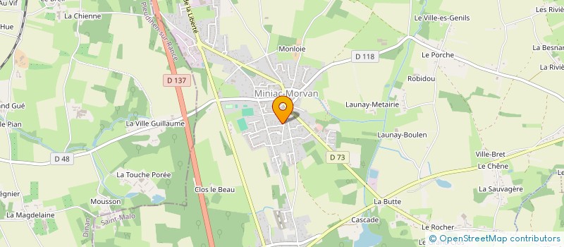 localisation de l'entreprise LMB DINAN  MINIAC-MORVAN