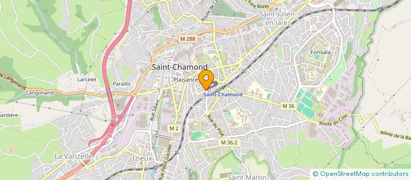 localisation de l'entreprise LMB HOLDING  SAINT-CHAMOND