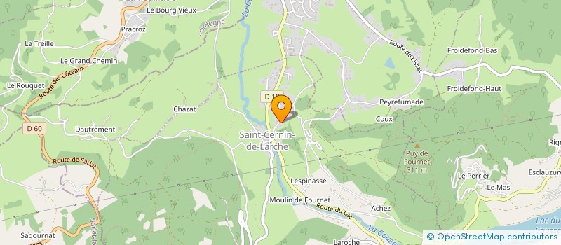 localisation de l'entreprise LMB IMMO à SAINT-CERNIN-DE-LARCHE