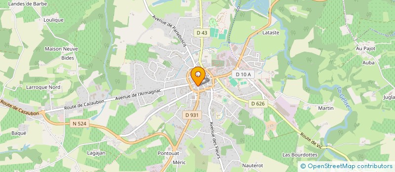 localisation de l'entreprise LMB LOCATION à EAUZE