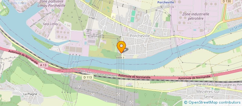 localisation de l'entreprise LMB PAYSAGES  PORCHEVILLE