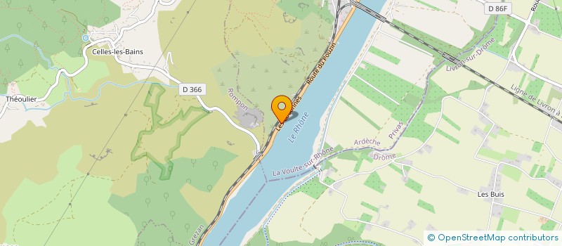 localisation de l'entreprise LMB PEINTURE PLATRERIE ISOLATION  LA VOULTE-SUR-RHONE