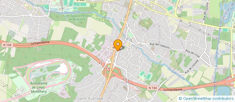 localisation de l'entreprise LMB PRESTIGE  LINAS