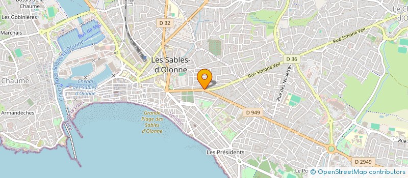 localisation de l'entreprise LMB PROMOTION à LES SABLES D'OLONNE