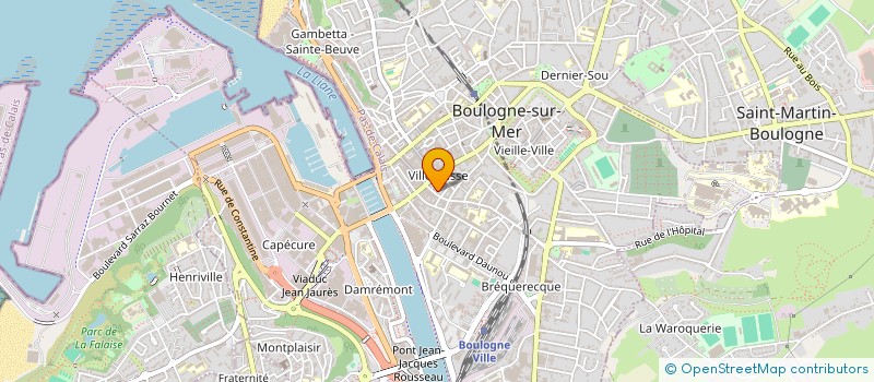 localisation de l'entreprise LMB RESTAURATION à BOULOGNE-SUR-MER