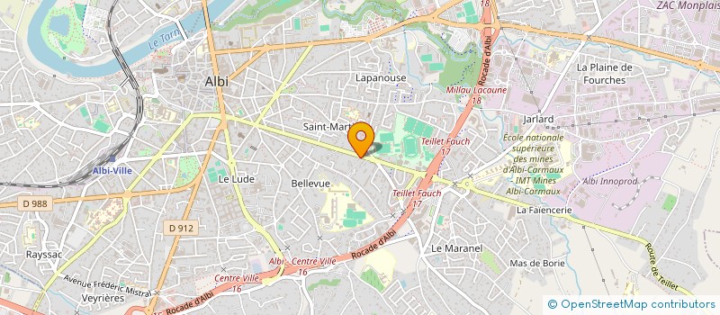 localisation de l'entreprise LMB3 à ALBI