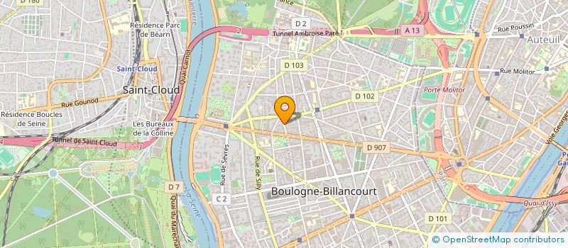 localisation de l'entreprise LMC à BOULOGNE-BILLANCOURT