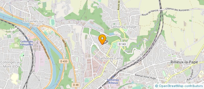 localisation de l'entreprise LMC  SATHONAY-CAMP