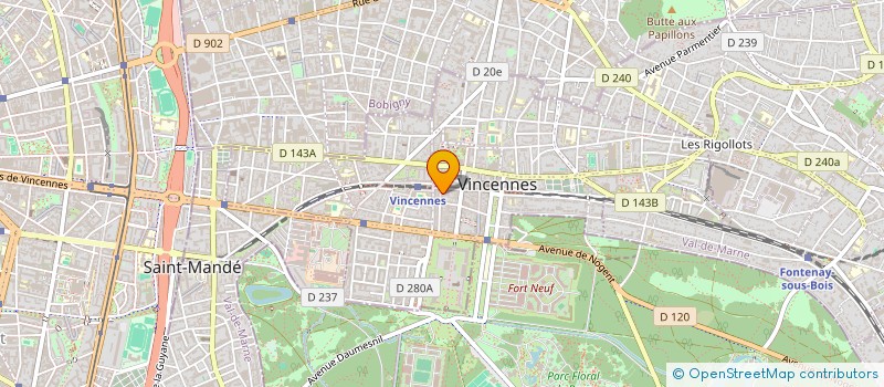 localisation de l'entreprise LMC à VINCENNES