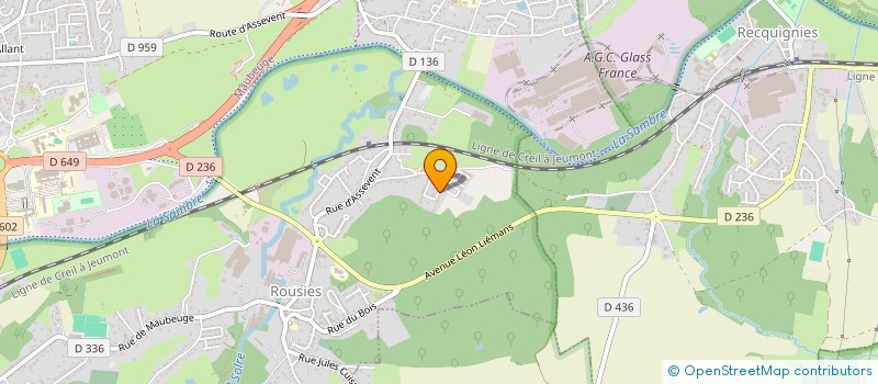 localisation de l'entreprise LMC  ROUSIES