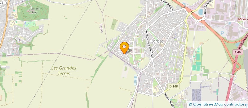 localisation de l'entreprise LMC CONSEIL à CORBAS