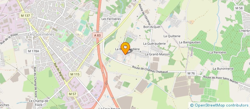 localisation de l'entreprise LMC DIFFUSION à LA CHEVROLIERE