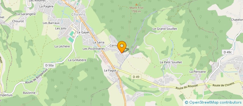 localisation de l'entreprise LMC ENERGIES à CHIRENS