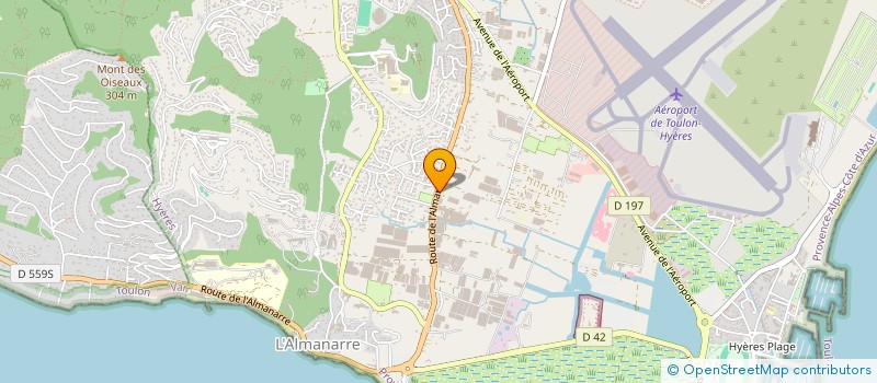 localisation de l'entreprise LMC FLEURS à HYERES