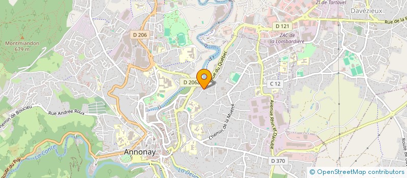 localisation de l'entreprise LMC GESTION à ANNONAY