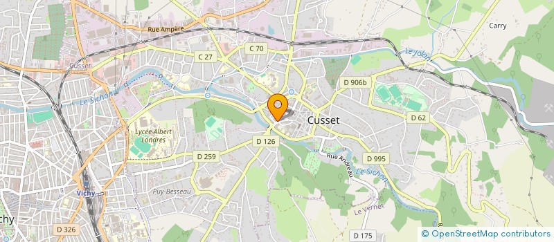 localisation de l'entreprise LMC IMMO à CUSSET