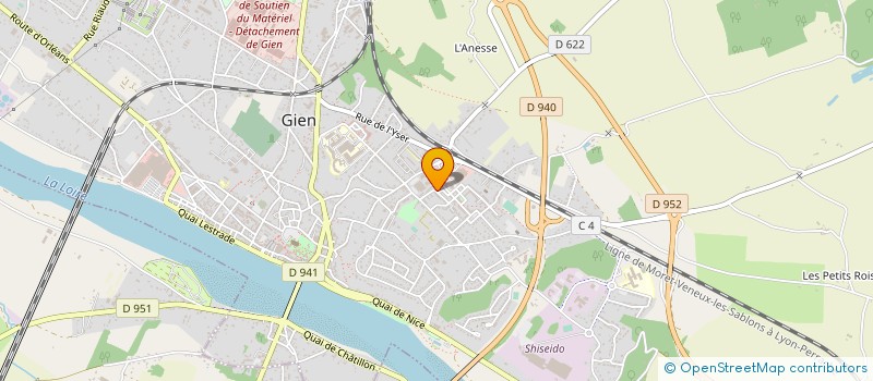 localisation de l'entreprise LMC SARL à GIEN