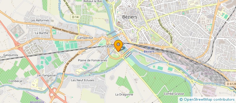 localisation de l'entreprise LMCB à BEZIERS