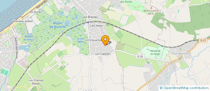 localisation de l'entreprise LMCD  BLONVILLE-SUR-MER