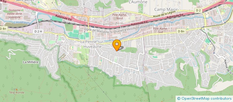 localisation de l'entreprise LMCR  LA PENNE-SUR-HUVEAUNE