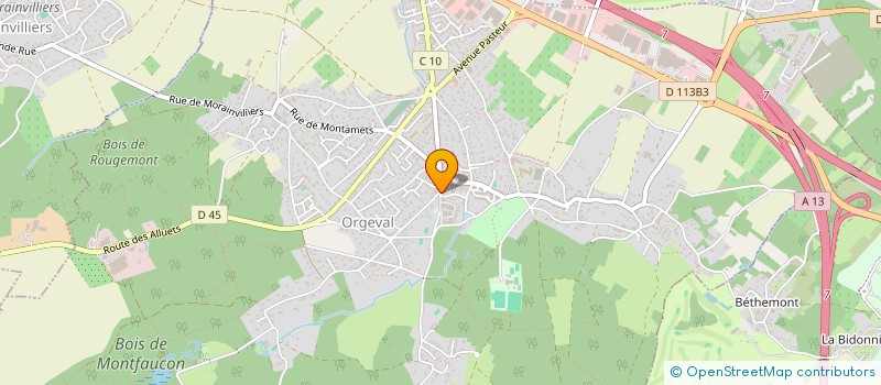 localisation de l'entreprise LMCT à ORGEVAL